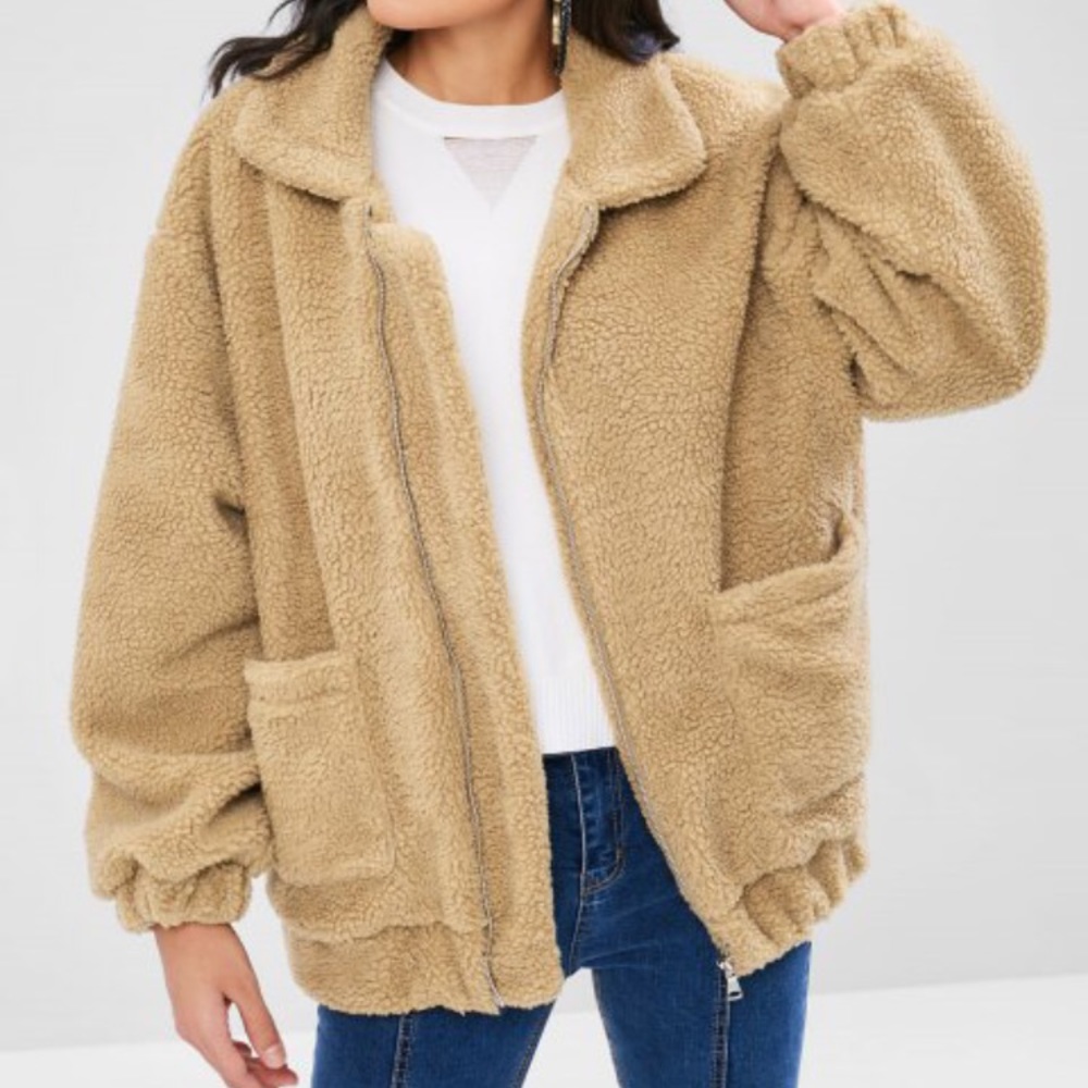[SOLD] Zaful Fluffy Teddy Pixie Coat